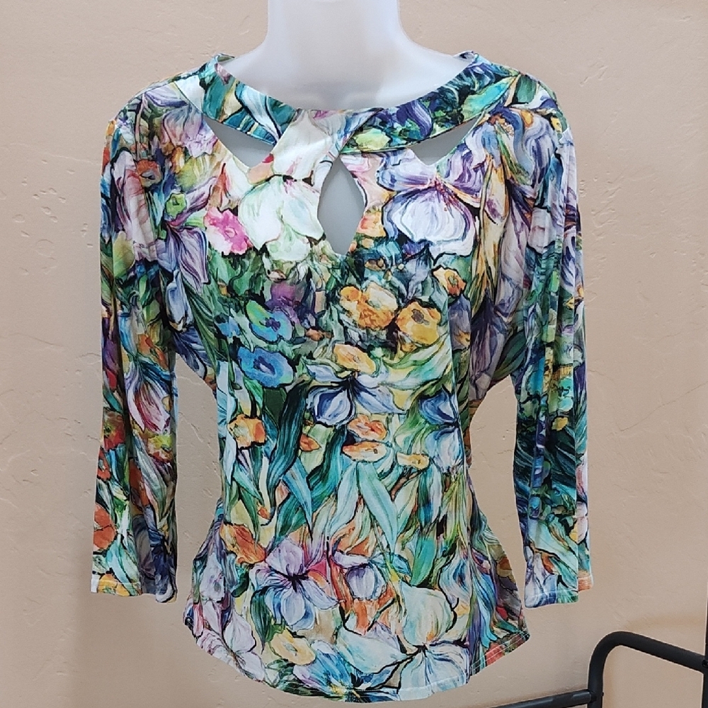 Floral Multicolor Women's Top